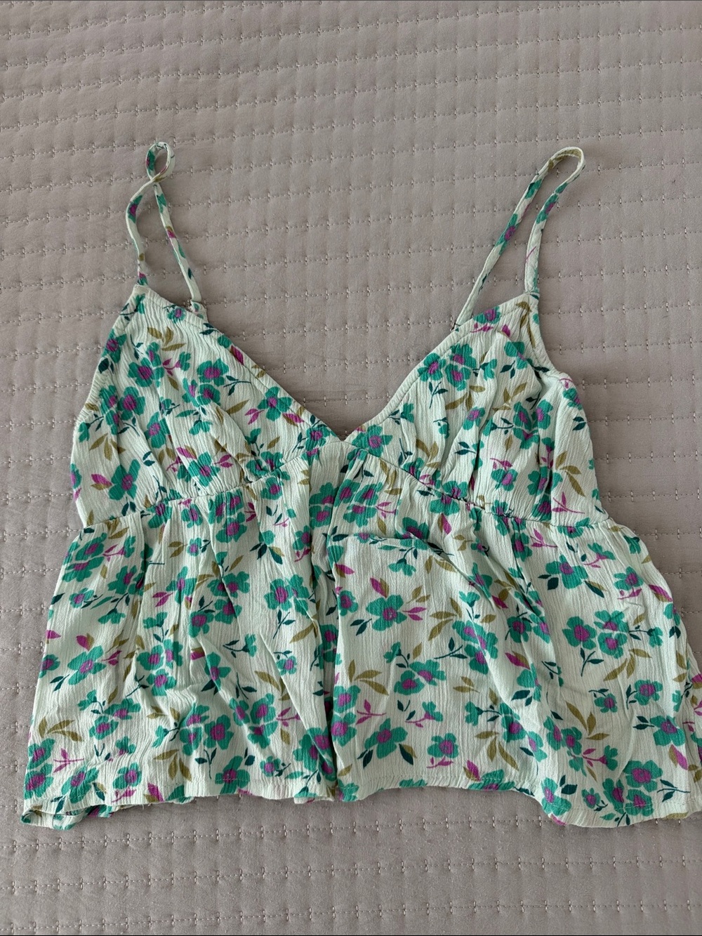 Billabong Floral Spaghetti-Strap Cami Top